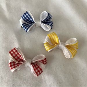 Hair bow clips